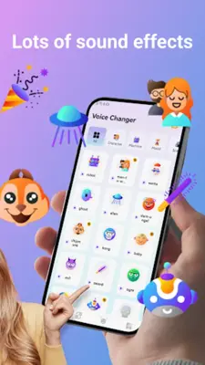Voice Changer 80 Funny Effects android App screenshot 2
